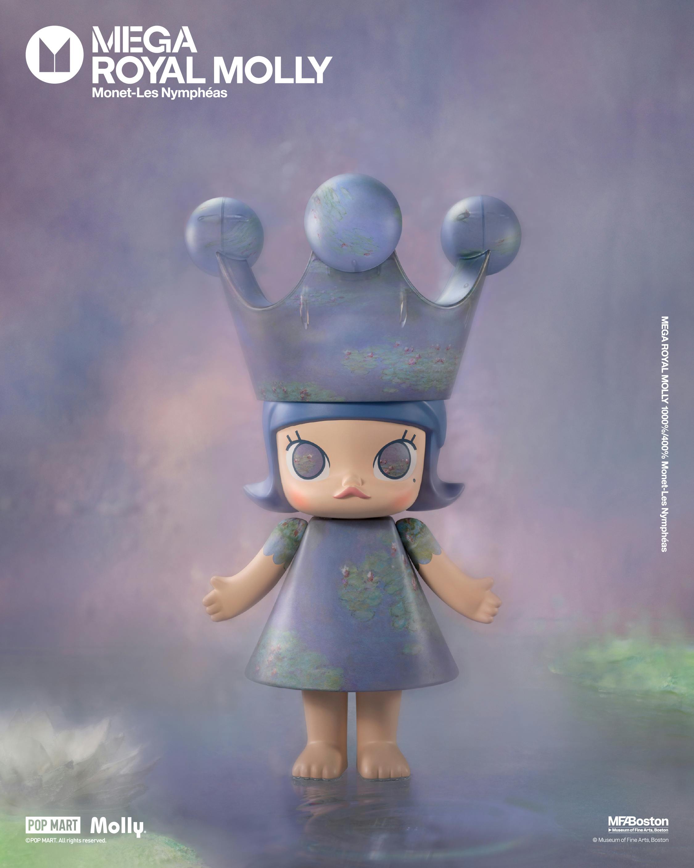 その他 MEGA  MOLLY 400% Monet-Les Nympheas MEGA ROYAL MOLLY 400% Monet-Les Nymphéas - POP MART (Italy)