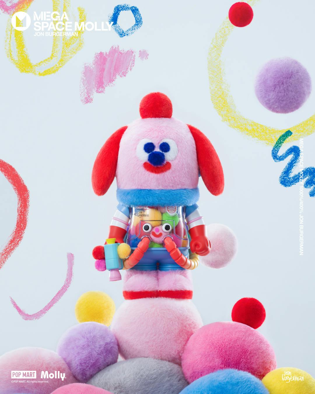 MEGA SPACE MOLLY 1000% Jon Burgerman