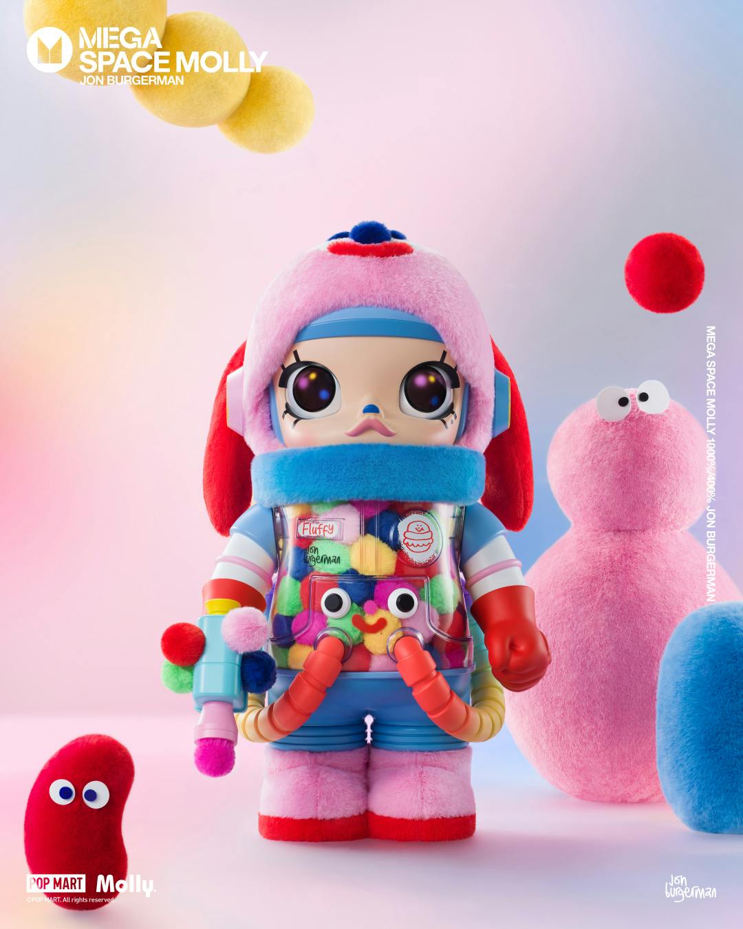 その他 MEGA SPACE MOLLY 1000% Jon Burgerman MEGA SPACE MOLLY 1000% Jon Burgerman - POP MART (United States)