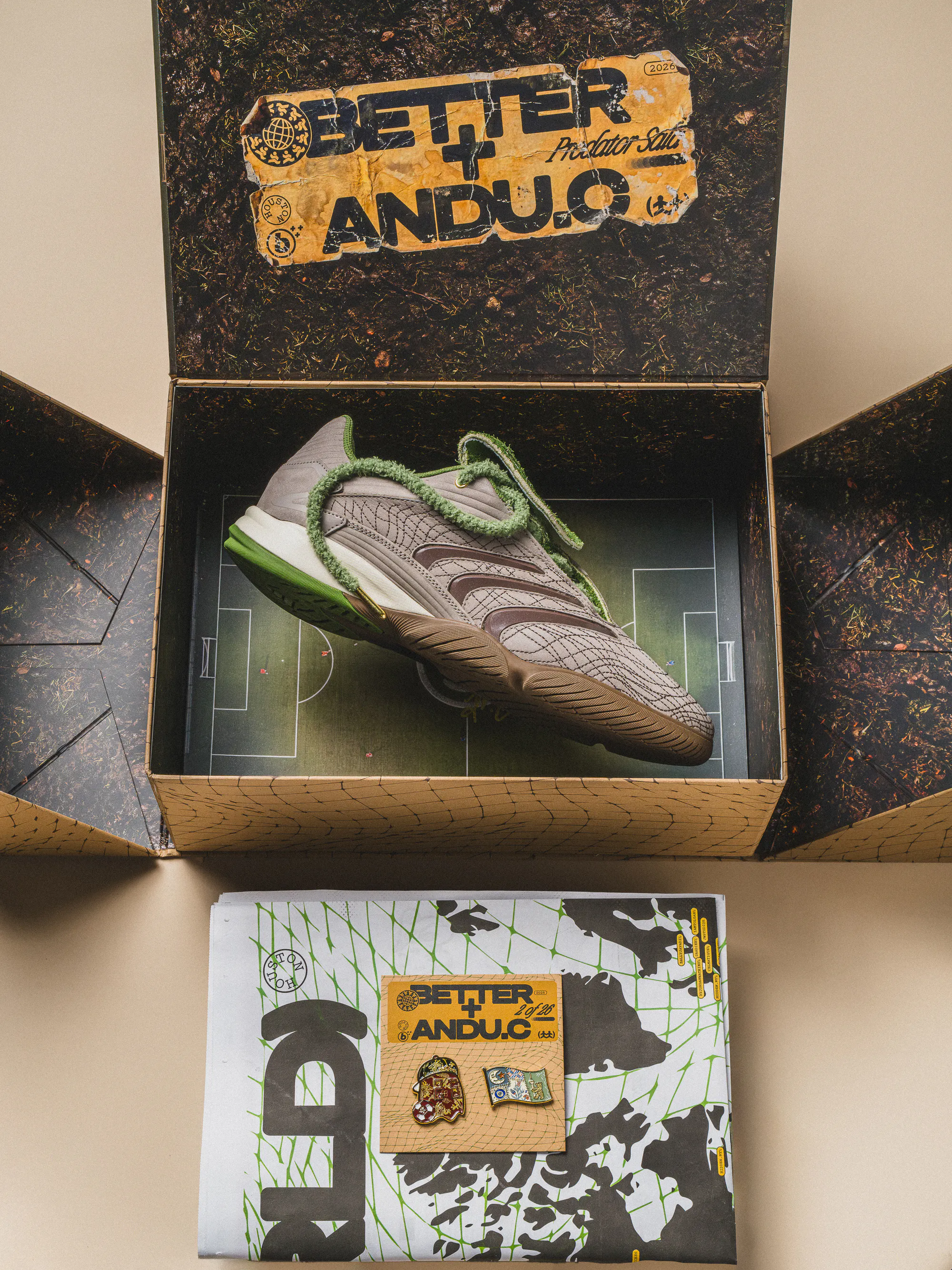 Image of Adidas Predator Sala x better+ x Andu.C 'Grassroots' Tier 1