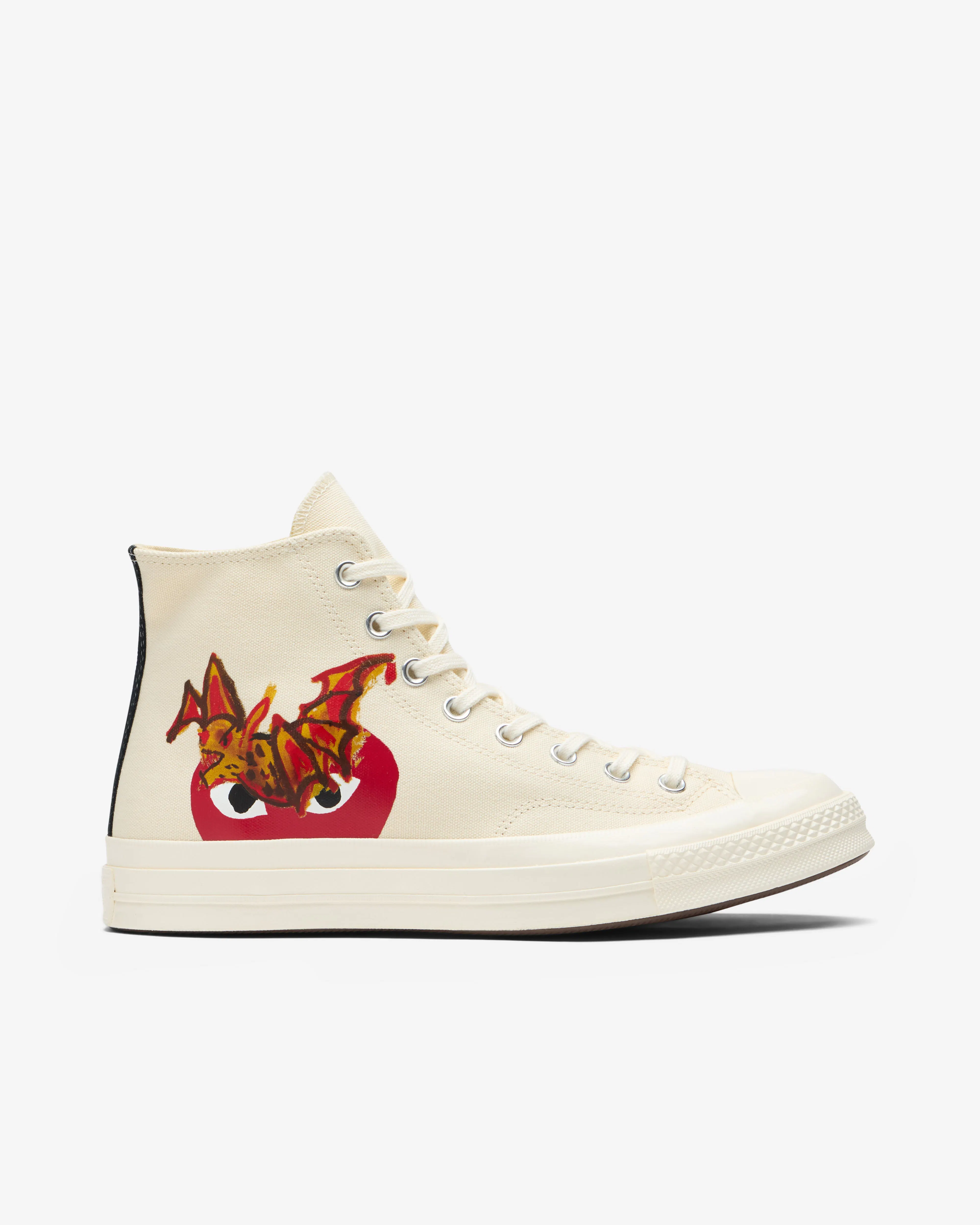 Image of Play Converse X Future - Red Heart Chuck Taylor All Star ’70 High Sneakers  - (White)