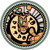 3D Retro logo