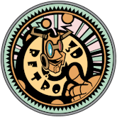 3D Retro logo