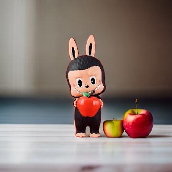 Kasing Lung - Labubu Alzirr (Apple) soft vinyl Figure Kasing Lung - Labubu Alzirr (Apple) soft vinyl Figure