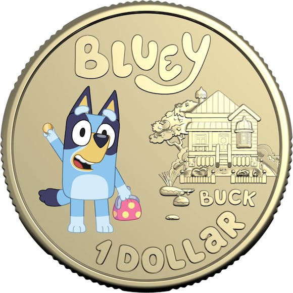 Hero image for Bluey - Bluey Dollarbucks $1 Uncirculated Coin 2024