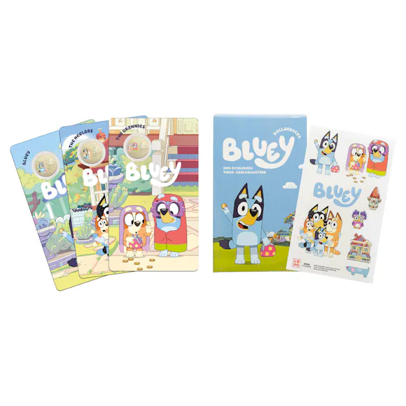 Hero image for Bluey Dollarbucks - Three-Coin Set