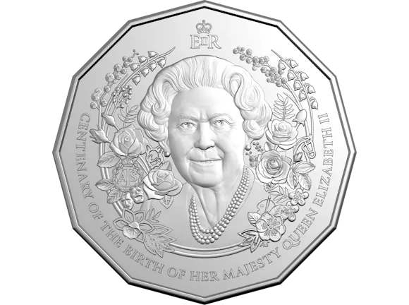 Hero image for 2026 50c Uncirculated Coin - HM Queen Elizabeth II Centenary of Birth
