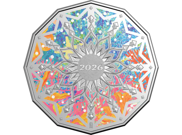 Hero image for 2026 50c Coloured Uncirculated Coin in Card - Colours of Christmas