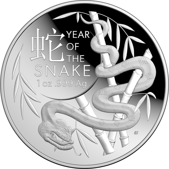Hero image for 2025 $5 1 oz Fine Silver Proof Domed Coin - Lunar Series - Year of the Snake