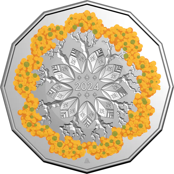 Hero image for 2024 50c Uncirculated Coin - Christmas Festive Florals