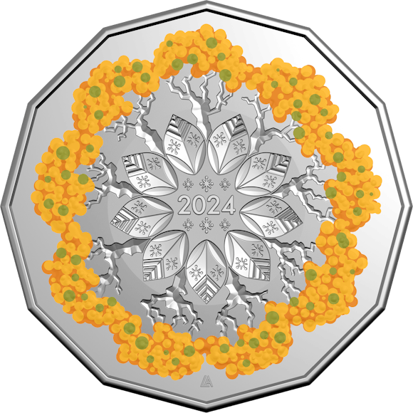 Hero image for 2024 50c Uncirculated Coin - Christmas Festive Florals