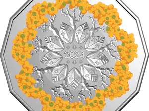 Image of 2024 50c Uncirculated Coin - Christmas Festive Florals