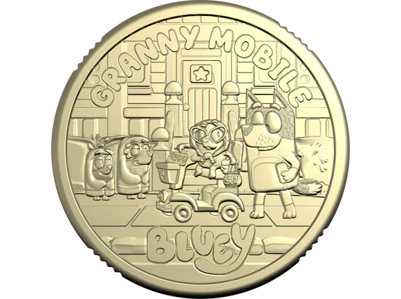 Hero image for 2026 $2 Privy Mark Uncirculated Coin in Card – Bluey – Granny Mobile