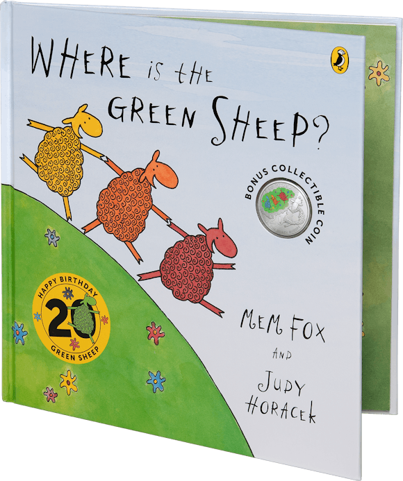 Hero image for 2024 20c Coloured Uncirculated Coin - 20th Anniversary of Where Is The Green Sheep – Special Edition Book