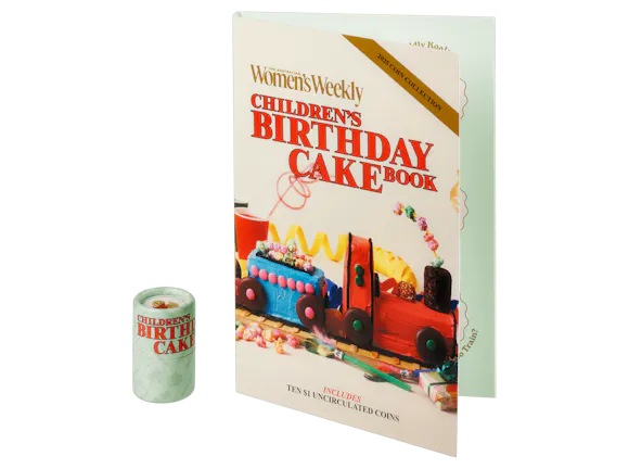 Hero image for 2025 $1 Uncirculated Ten-Coin Collection - The Australian Woman’s Weekly Children’s Birthday Cake Book