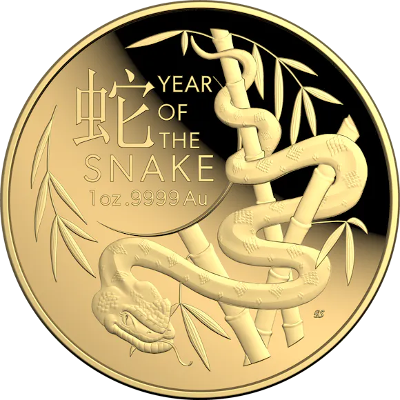 Hero image for 2025 $100 1 oz Gold Proof Domed Coin - Lunar Series - Year of the Snake