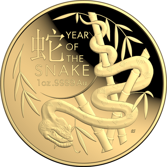 Hero image for 2025 $100 1 oz Gold Proof Domed Coin - Lunar Series - Year of the Snake