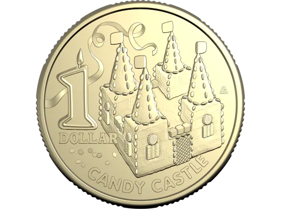 Hero image for 2025 $1 Uncirculated Coin Candy Castle - Australian Woman’s Weekly Children’s Birthday Cake Book