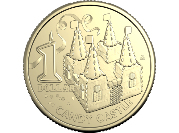 Hero image for 2025 $1 Uncirculated Coin Candy Castle - Australian Woman’s Weekly Children’s Birthday Cake Book