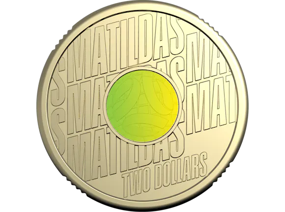 Hero image for 2026 $2 Coloured Uncirculated Coin in Card - Matildas