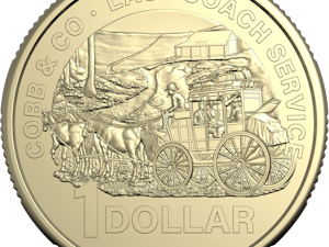 Image of $1 Uncirculated Coin - Cobb & Co Centenary of Last Passenger Service