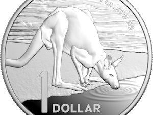 Image of 2024 $1 1 oz Fine Silver Proof Coin - Kangaroo Series