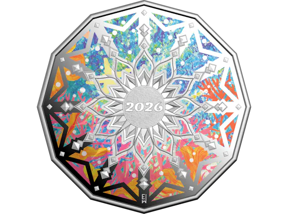 Hero image for 2026 50c Coloured Silver Proof Coin - Colours of Christmas