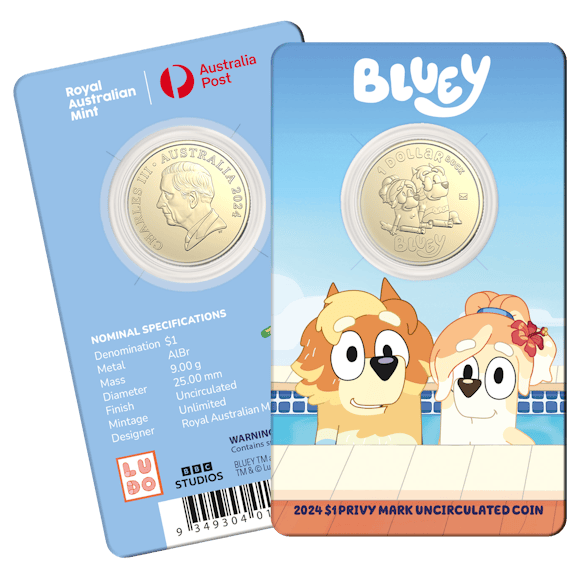 Hero image for 2024 $1 Privy Mark Uncirculated Coin – Uncle Rad & Frisky