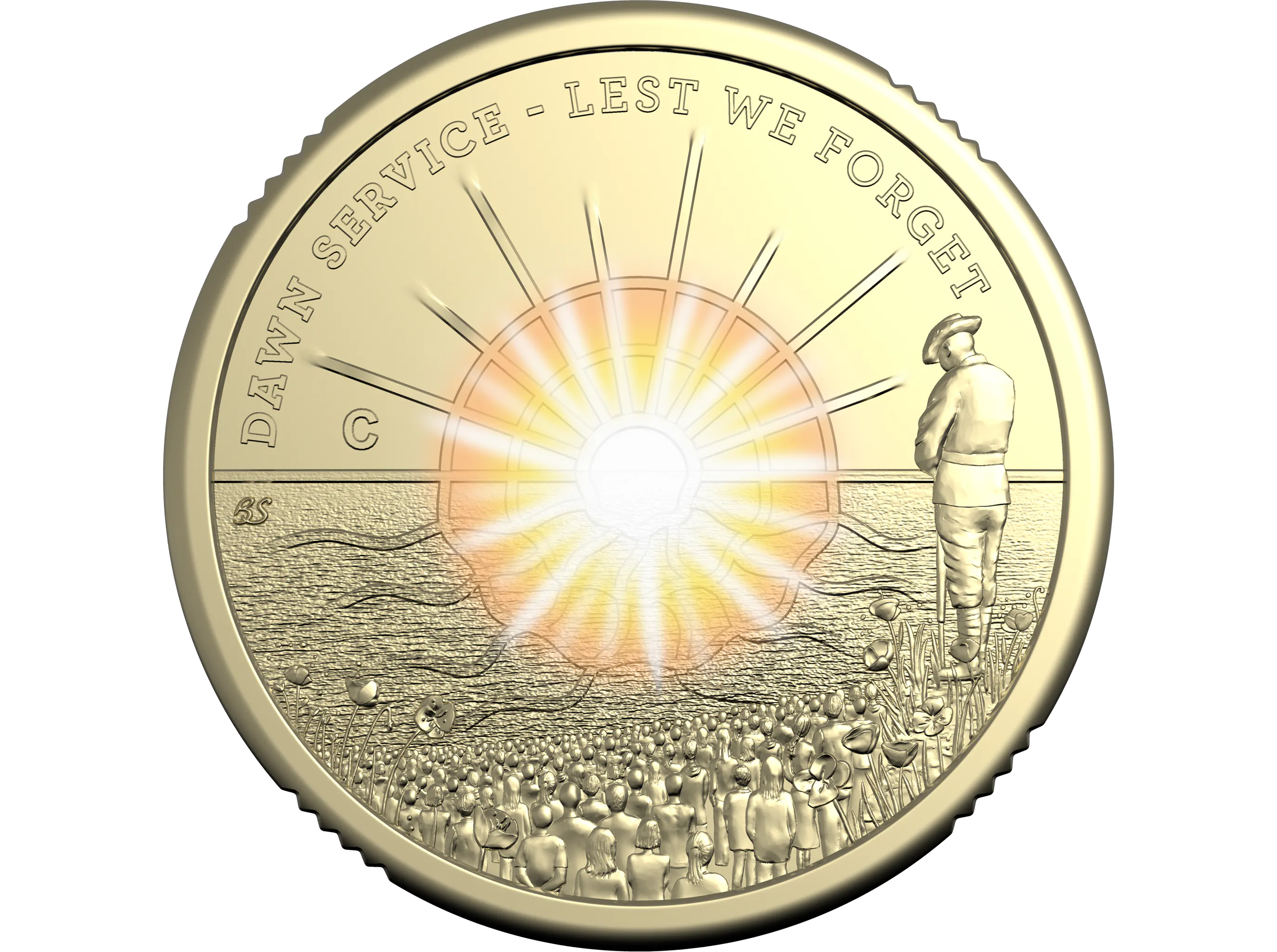 Hero image for 2026 $2 'C' Mintmark Coloured Uncirculated Coin - Dawn Service