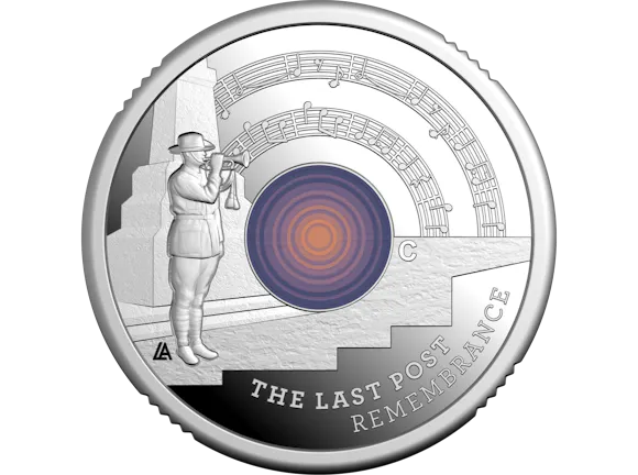 Hero image for 2026 $2 'C' Mintmark Coloured Silver Proof Coin - The Last Post