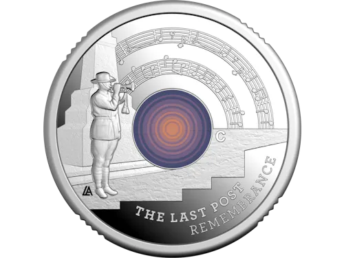 Image of 2026 $2 'C' Mintmark Coloured Silver Proof Coin - The Last Post