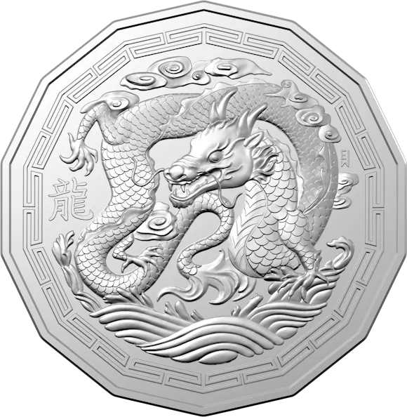 Hero image for Tetradecagon Coin - Lunar Year of the Dragon
