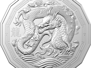 Image of Tetradecagon Coin - Lunar Year of the Dragon