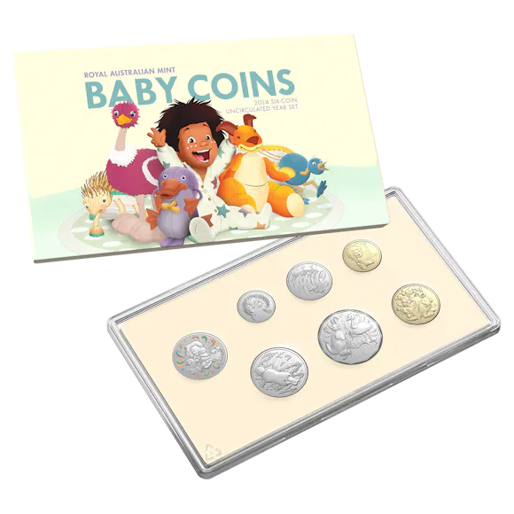 Hero image for 2024 Six-Coin Uncirculated Baby Set
