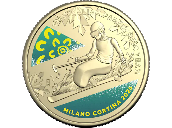 Hero image for 2026 $1 AlBr Coloured Uncirculated Coin – Winter Paralympics