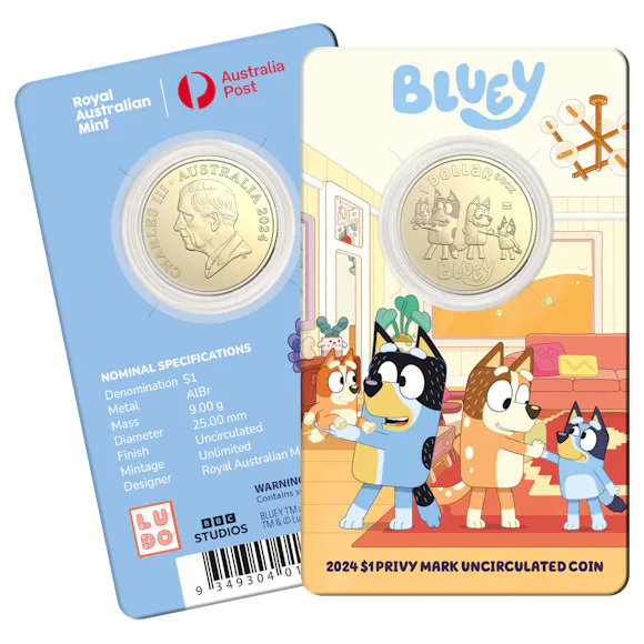 Hero image for 2024 $1 Privy Mark Uncirculated Coin – The Heelers