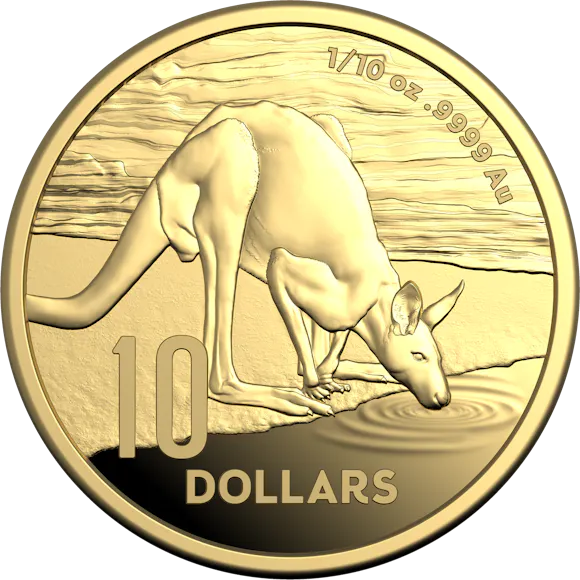 Hero image for 2024 $10 1/10 oz Gold Proof Coin - Kangaroo Series