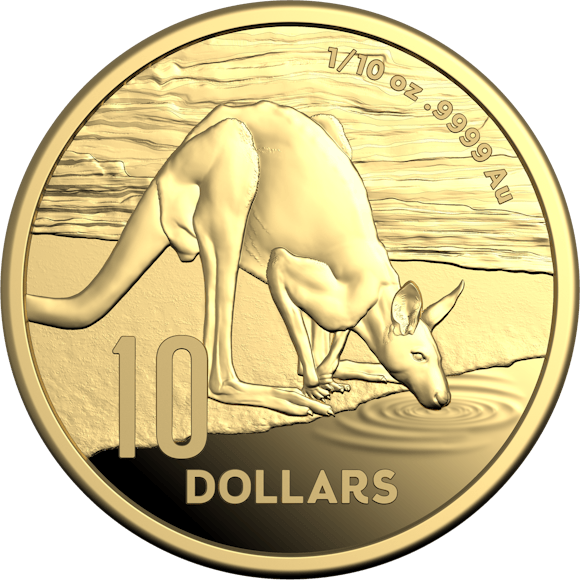 Hero image for 2024 $10 1/10 oz Gold Proof Coin - Kangaroo Series