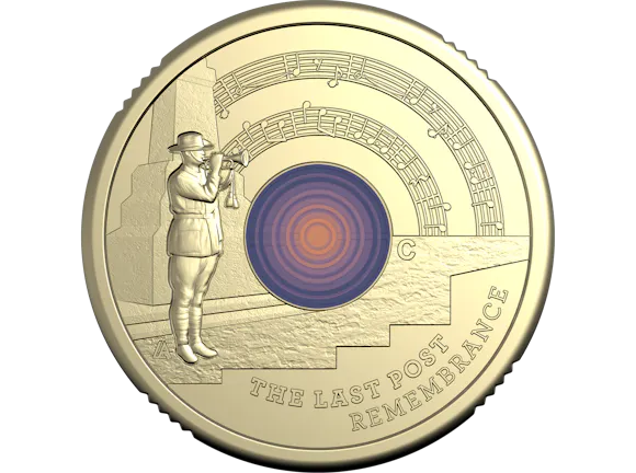 Hero image for 2026 $2 'C' Mintmark Coloured Uncirculated Coin - The Last Post