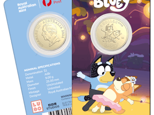 Image of 2024 $1 Privy Mark Uncirculated Coin – Chilli & Bandit