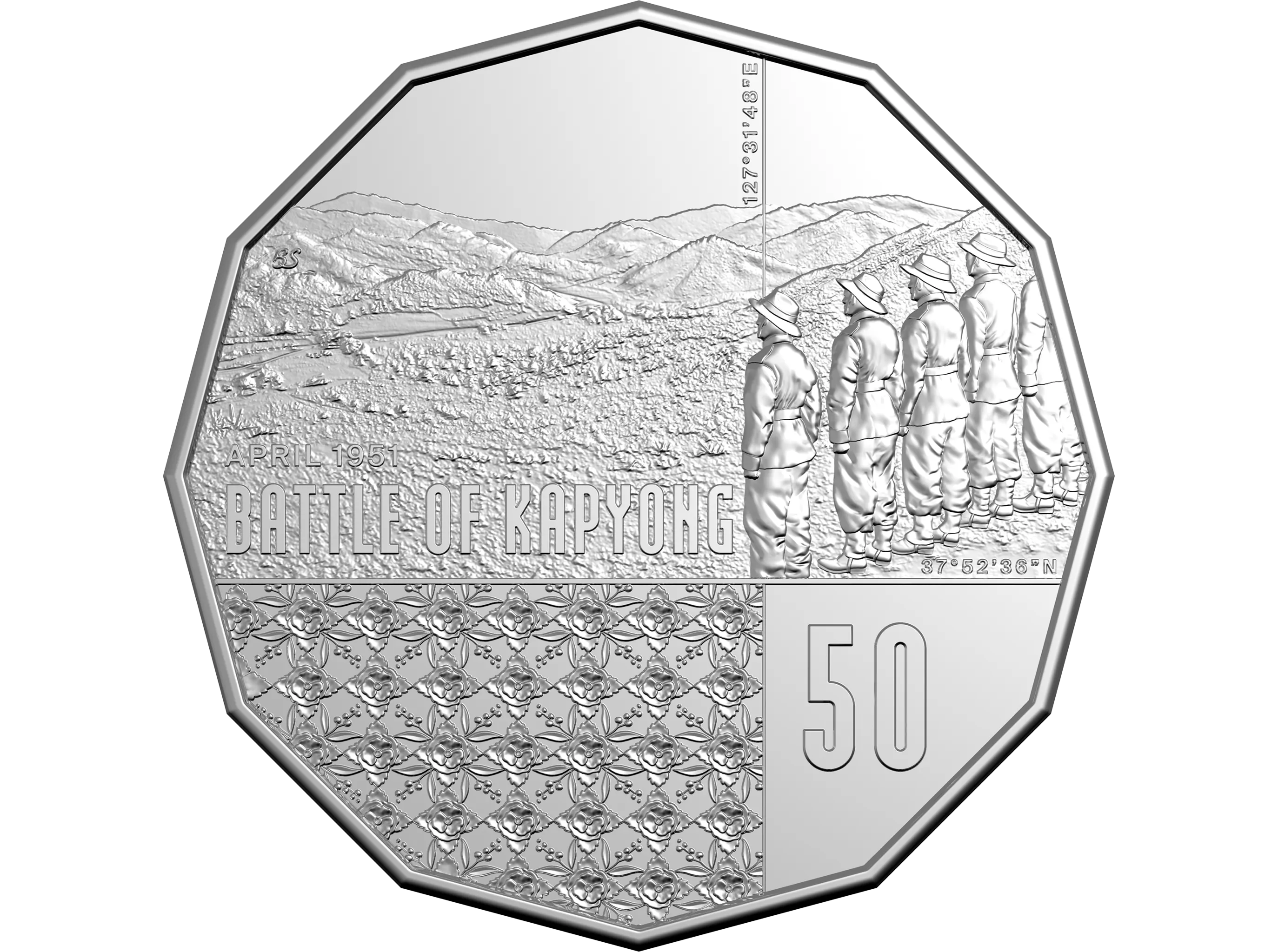 Image of 2026 50c Uncirculated Coin - 75th Anniversary Battle of Kapyong
