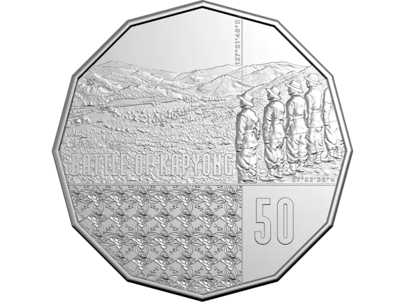 Hero image for 2026 50c Uncirculated Coin - 75th Anniversary Battle of Kapyong