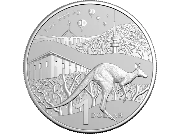 Hero image for 2025 $1 1 oz Fine Silver Frosted Uncirculated Coin - Kangaroo Series