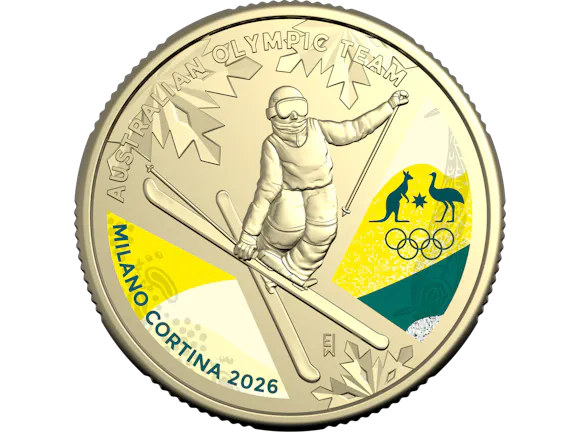 Hero image for 2026 $1 AlBr Coloured Uncirculated Coin – Winter Olympics