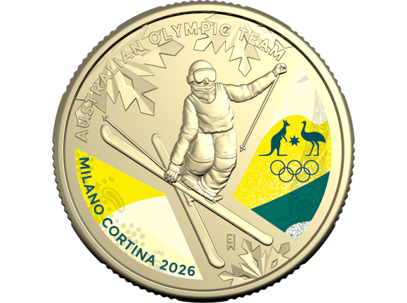 Hero image for 2026 $1 AlBr Coloured Uncirculated Coin – Winter Olympics