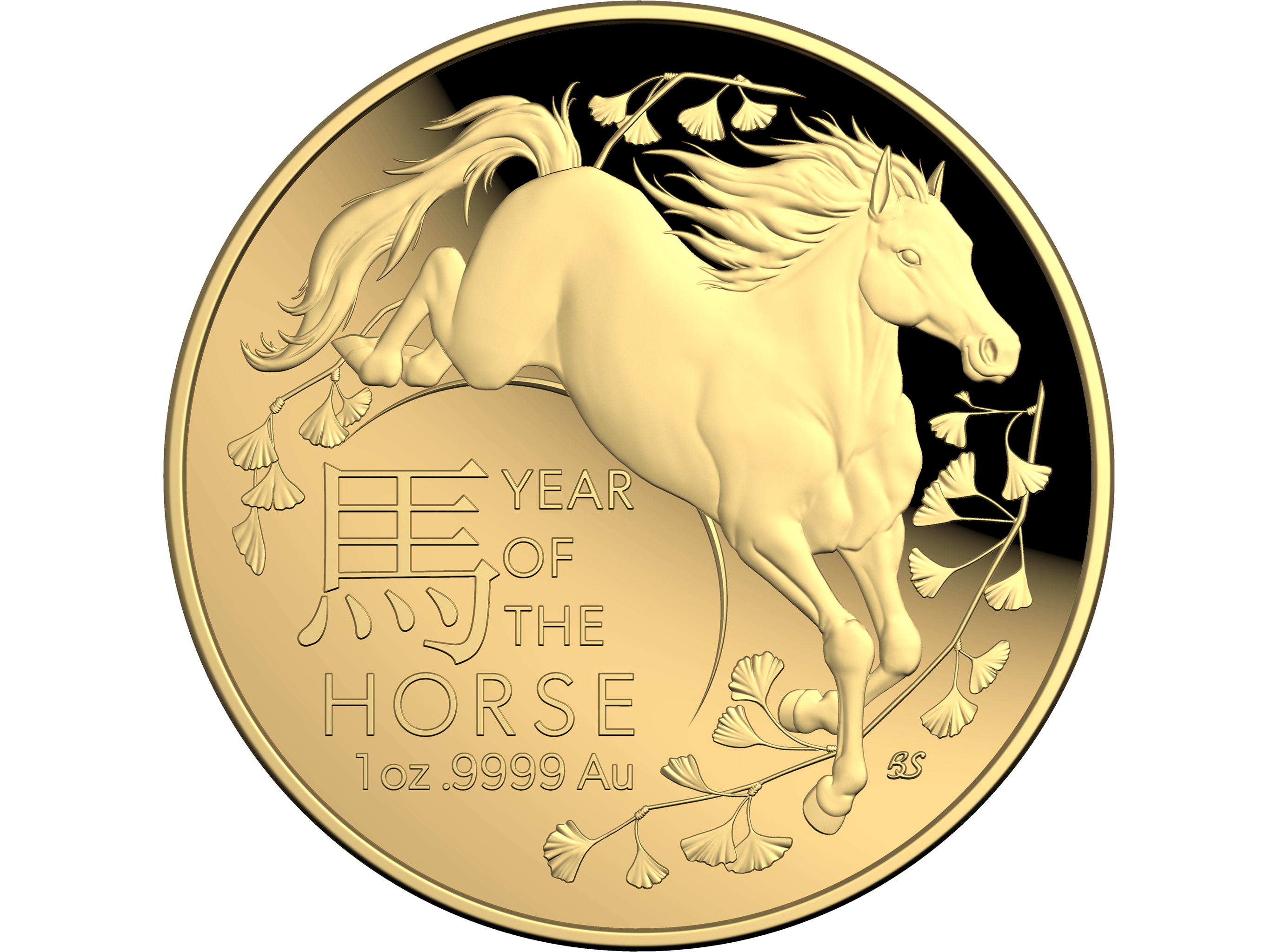 Image of 2026 $100 1 oz Gold Proof Domed Coin - Lunar Series - Year of the Horse