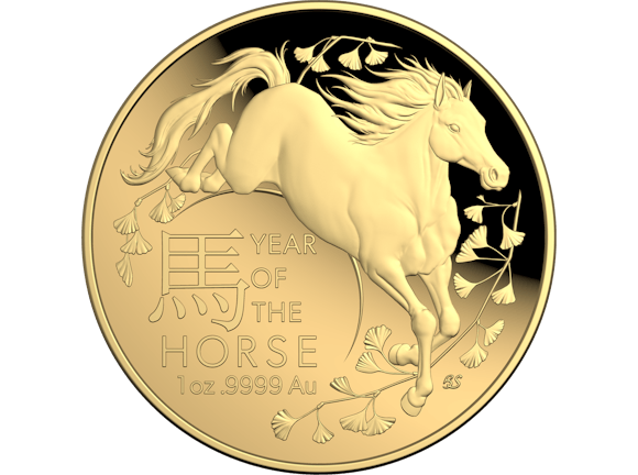 Hero image for 2026 $100 1 oz Gold Proof Domed Coin - Lunar Series - Year of the Horse