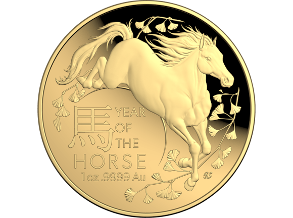 Hero image for 2026 $100 1 oz Gold Proof Domed Coin - Lunar Series - Year of the Horse