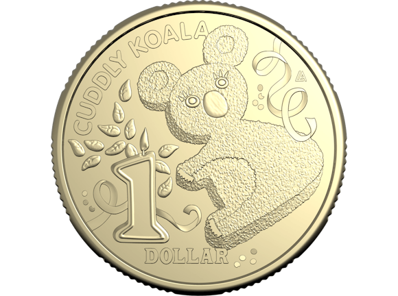 Hero image for 2025 $1 Uncirculated Coin Cuddly Koala- Australian Woman’s Weekly Children’s Birthday Cake Book