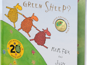 Image of 2024 20c Gold-Plated Coloured Uncirculated Coin – 20th Anniversary of Where is the Green Sheep – Special Deluxe Edition Book